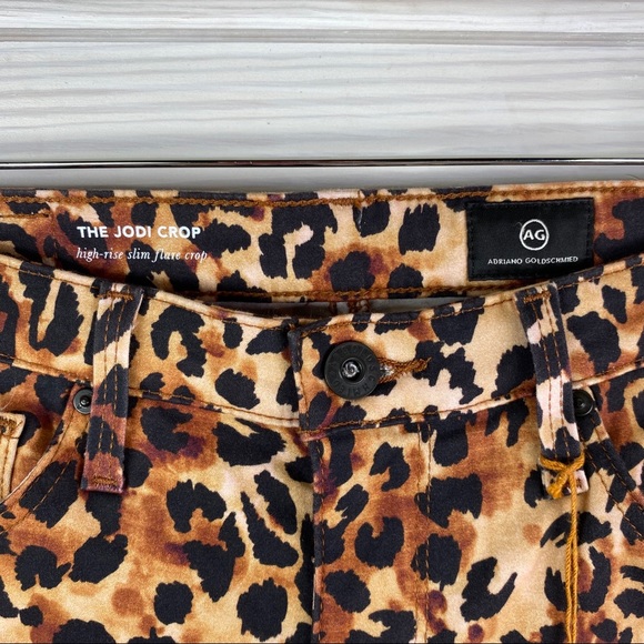 AG Adriano Goldschmied Jeans Jodi Crop Leopard 26 - Picture 5 of 10